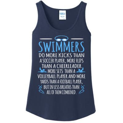 Funny Swim Swimmer Water Sports Athlete Player Graphic Gift Ladies Essential Tank