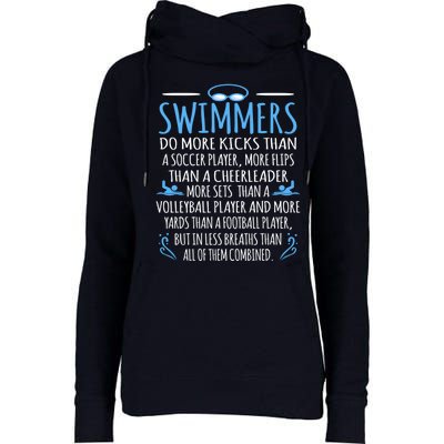 Funny Swim Swimmer Water Sports Athlete Player Graphic Gift Womens Funnel Neck Pullover Hood