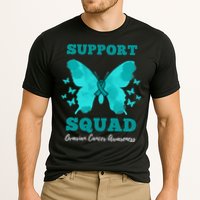 Funny Support Squad Ovarian Cancer Awareness Cooling Performance Crew T-Shirt