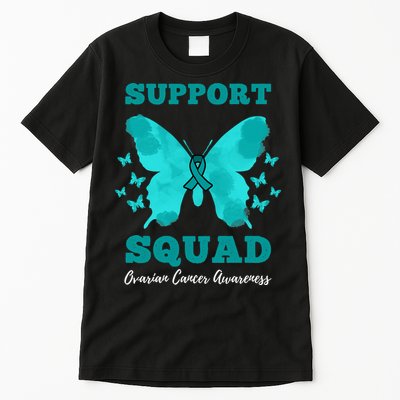 Funny Support Squad Ovarian Cancer Awareness Tall T-Shirt