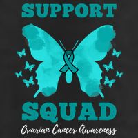 Funny Support Squad Ovarian Cancer Awareness Beanie