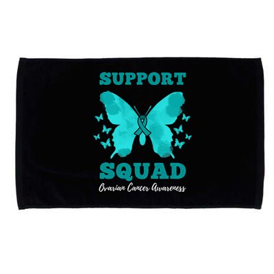 Funny Support Squad Ovarian Cancer Awareness Microfiber Hand Towel