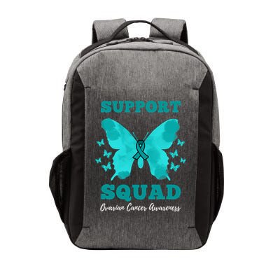 Funny Support Squad Ovarian Cancer Awareness Vector Backpack