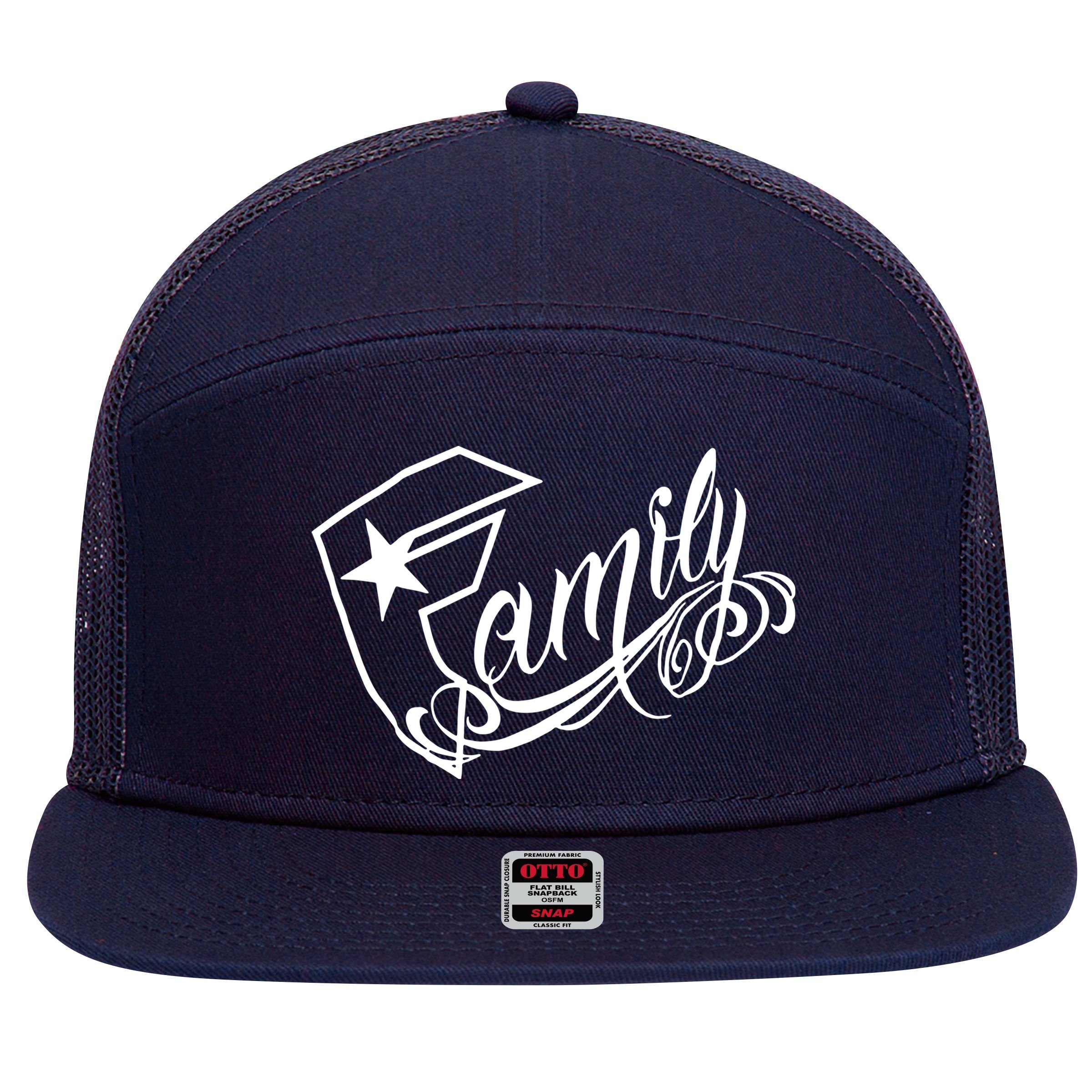 Famous Stars & Straps Family 7 Panel Mesh Trucker Snapback Hat