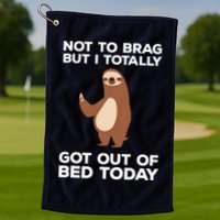 Funny Sloth Shirts Totally Got Out Of Bed Today Golf Towel