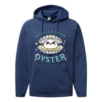 Funny Shucking Shellfish Seafood Performance Fleece Hoodie