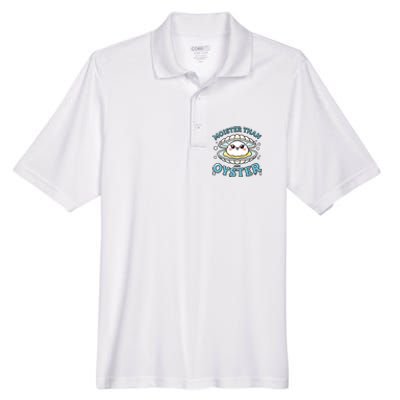 Funny Shucking Shellfish Seafood Men's Origin Performance Pique Polo