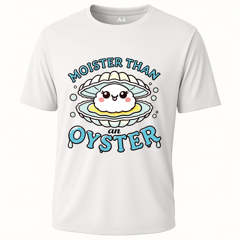 Funny Shucking Shellfish Seafood Cooling Performance Crew T-Shirt