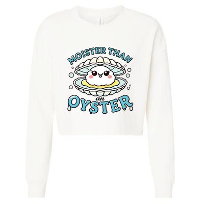 Funny Shucking Shellfish Seafood Cropped Pullover Crew
