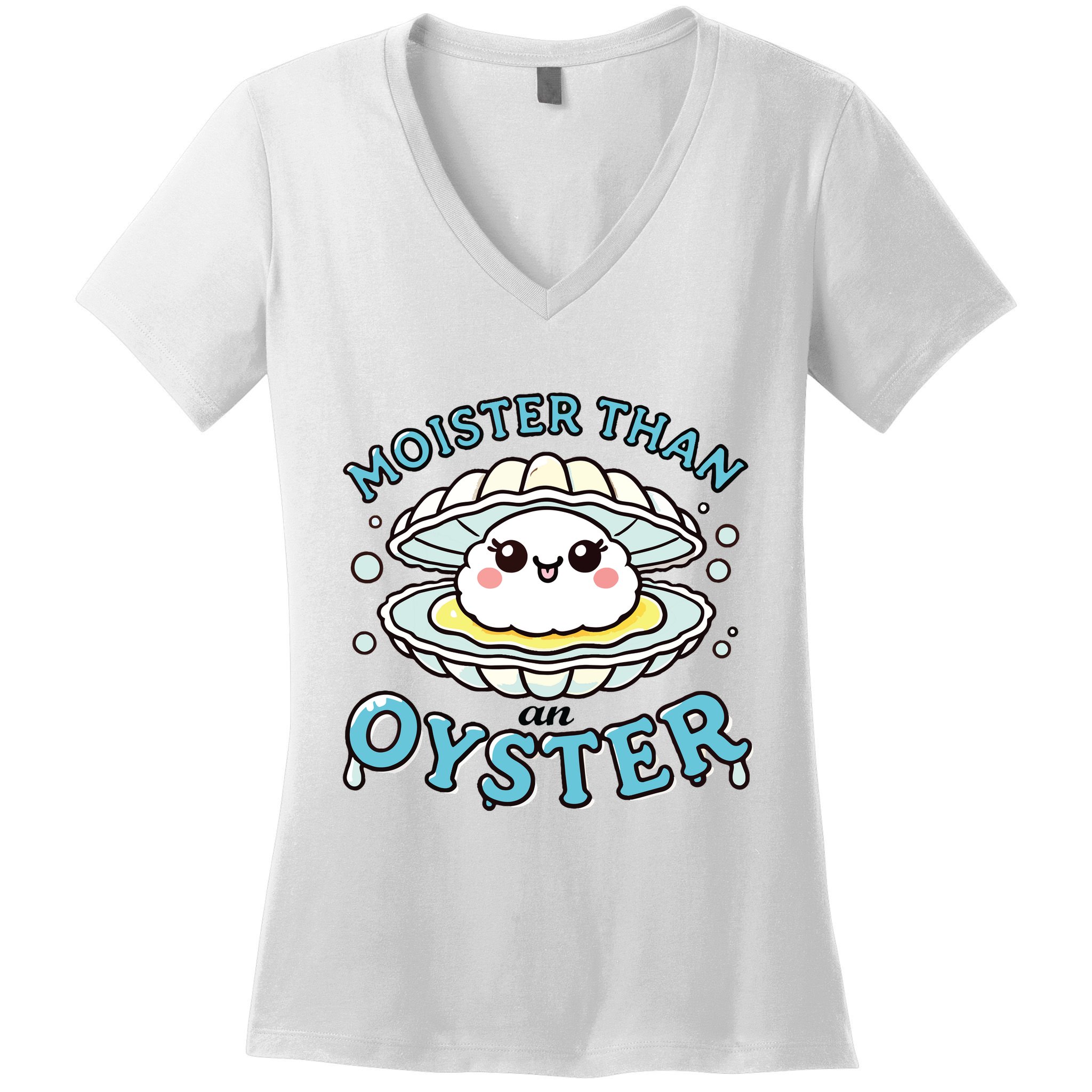 Funny Shucking Shellfish Seafood Women's V-Neck T-Shirt