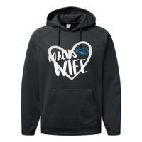 Funny Swimming Swim Team Coach's Wife Performance Fleece Hoodie