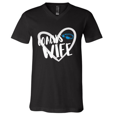 Funny Swimming Swim Team Coach's Wife V-Neck T-Shirt