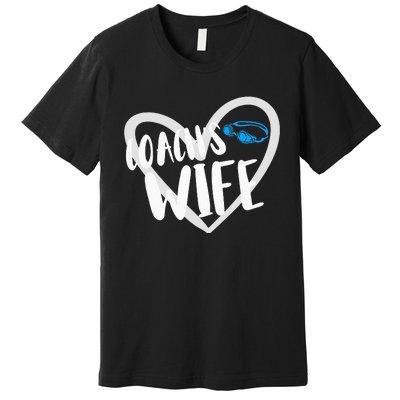 Funny Swimming Swim Team Coach's Wife Premium T-Shirt