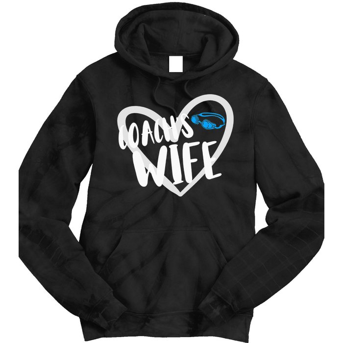 Funny Swimming Swim Team Coach's Wife Tie Dye Hoodie