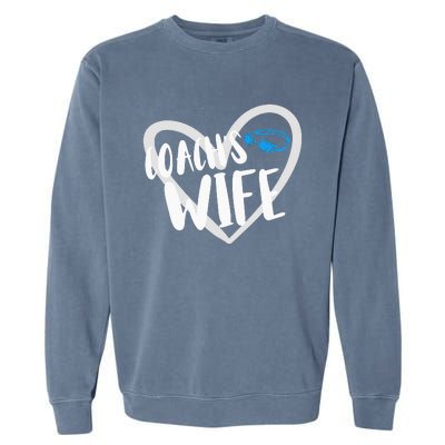 Funny Swimming Swim Team Coach's Wife Garment-Dyed Sweatshirt