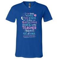 Funny School Secretary Gift V-Neck T-Shirt