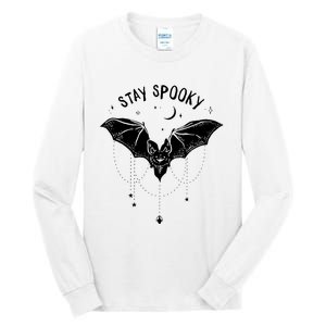 Funny Stay Spooky Cute Vampire Bat Halloween Tall Long Sleeve T-Shirt