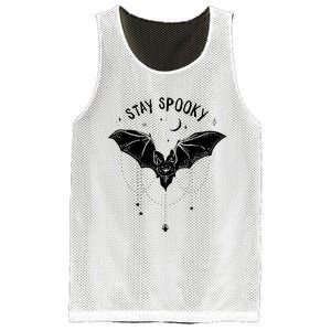 Funny Stay Spooky Cute Vampire Bat Halloween Mesh Reversible Basketball Jersey Tank