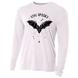 Funny Stay Spooky Cute Vampire Bat Halloween Cooling Performance Long Sleeve Crew