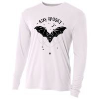 Funny Stay Spooky Cute Vampire Bat Halloween Cooling Performance Long Sleeve Crew