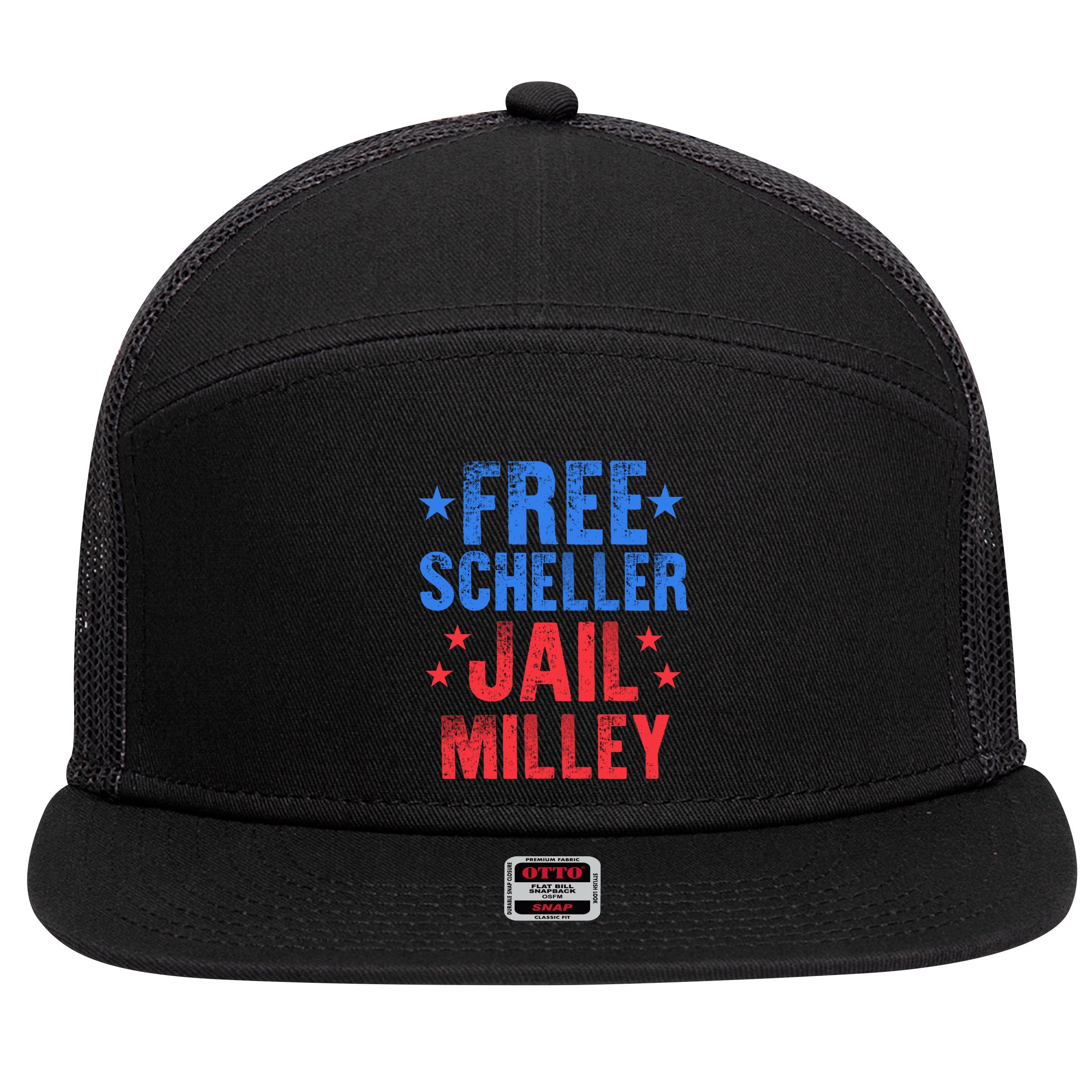 Free Stuart Scheller Jail Milley 7 Panel Mesh Trucker Snapback Hat