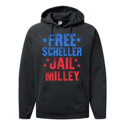 Free Stuart Scheller Jail Milley Performance Fleece Hoodie