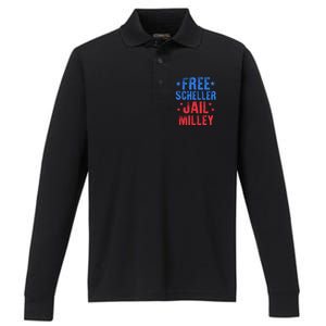 Free Stuart Scheller Jail Milley Performance Long Sleeve Polo