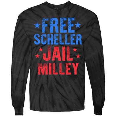 Free Stuart Scheller Jail Milley Tie-Dye Long Sleeve Shirt