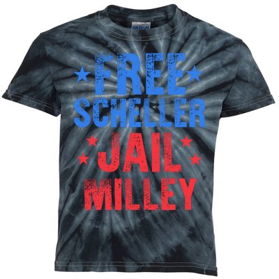 Free Stuart Scheller Jail Milley Kids Tie-Dye T-Shirt