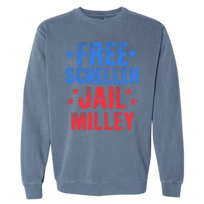 Free Stuart Scheller Jail Milley Garment-Dyed Sweatshirt