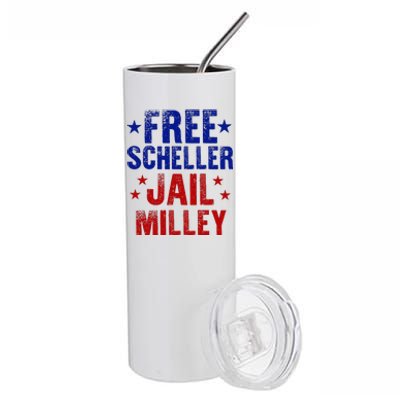 Free Stuart Scheller Jail Milley Stainless Steel Tumbler