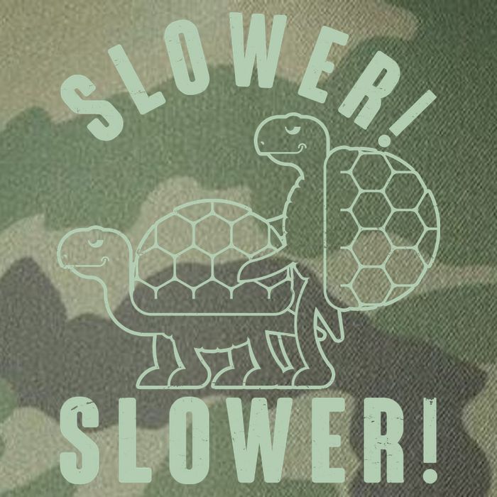 Funny Slower Slower Two Turtles Legacy Tie Dye Trucker Hat