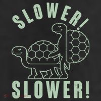 Funny Slower Slower Two Turtles 7 Panel Mesh Trucker Snapback Hat