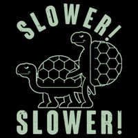 Funny Slower Slower Two Turtles 7-Panel Snapback Hat