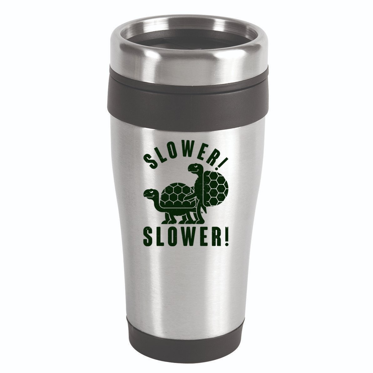 Funny Slower Slower Two Turtles 16oz Travel Tumbler