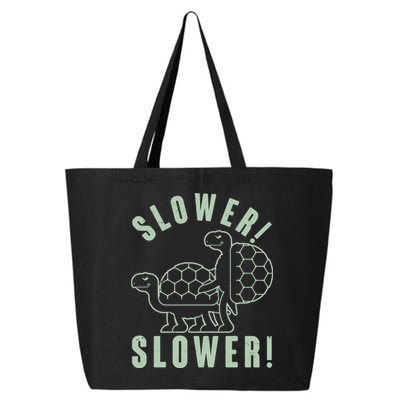 Funny Slower Slower Two Turtles 25L Jumbo Tote