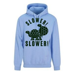 Funny Slower Slower Two Turtles Unisex Surf Hoodie