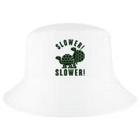 Funny Slower Slower Two Turtles Cool Comfort Performance Bucket Hat