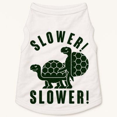 Funny Slower Slower Two Turtles Doggie Tank