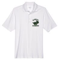 Funny Slower Slower Two Turtles Men's Origin Performance Pique Polo