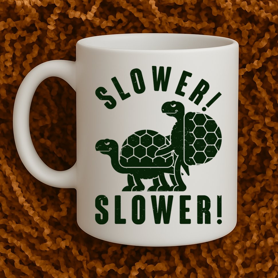 Funny Slower Slower Two Turtles Mug