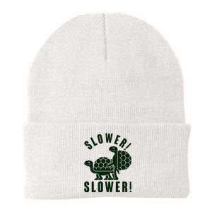 Funny Slower Slower Two Turtles Knit Cap Winter Beanie