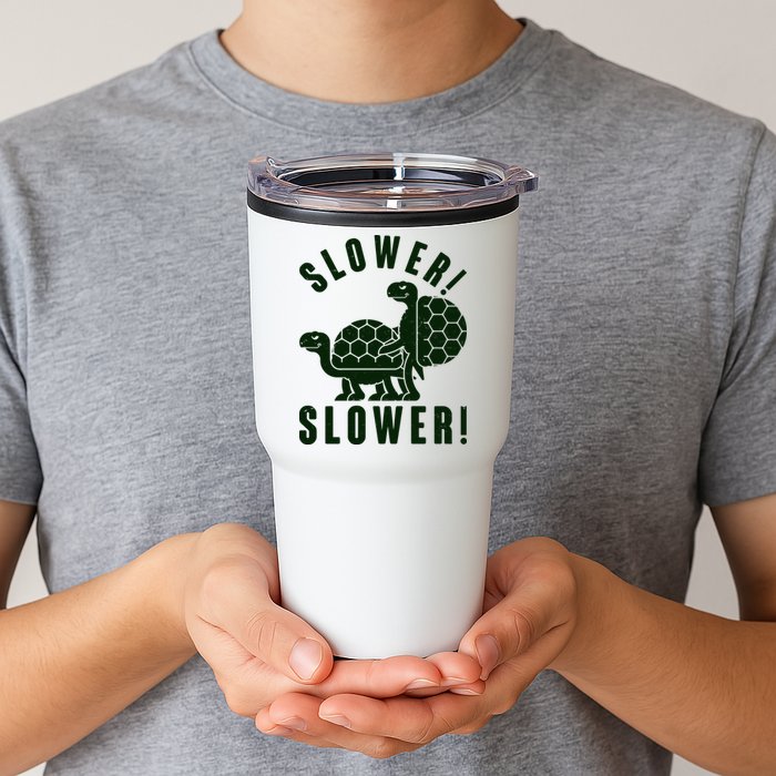 Funny Slower Slower Two Turtles Tumbler