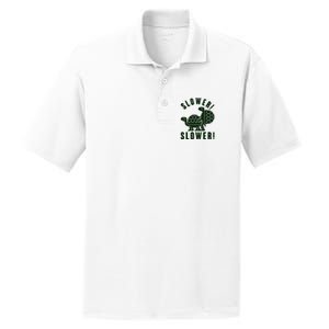 Funny Slower Slower Two Turtles PosiCharge RacerMesh Polo