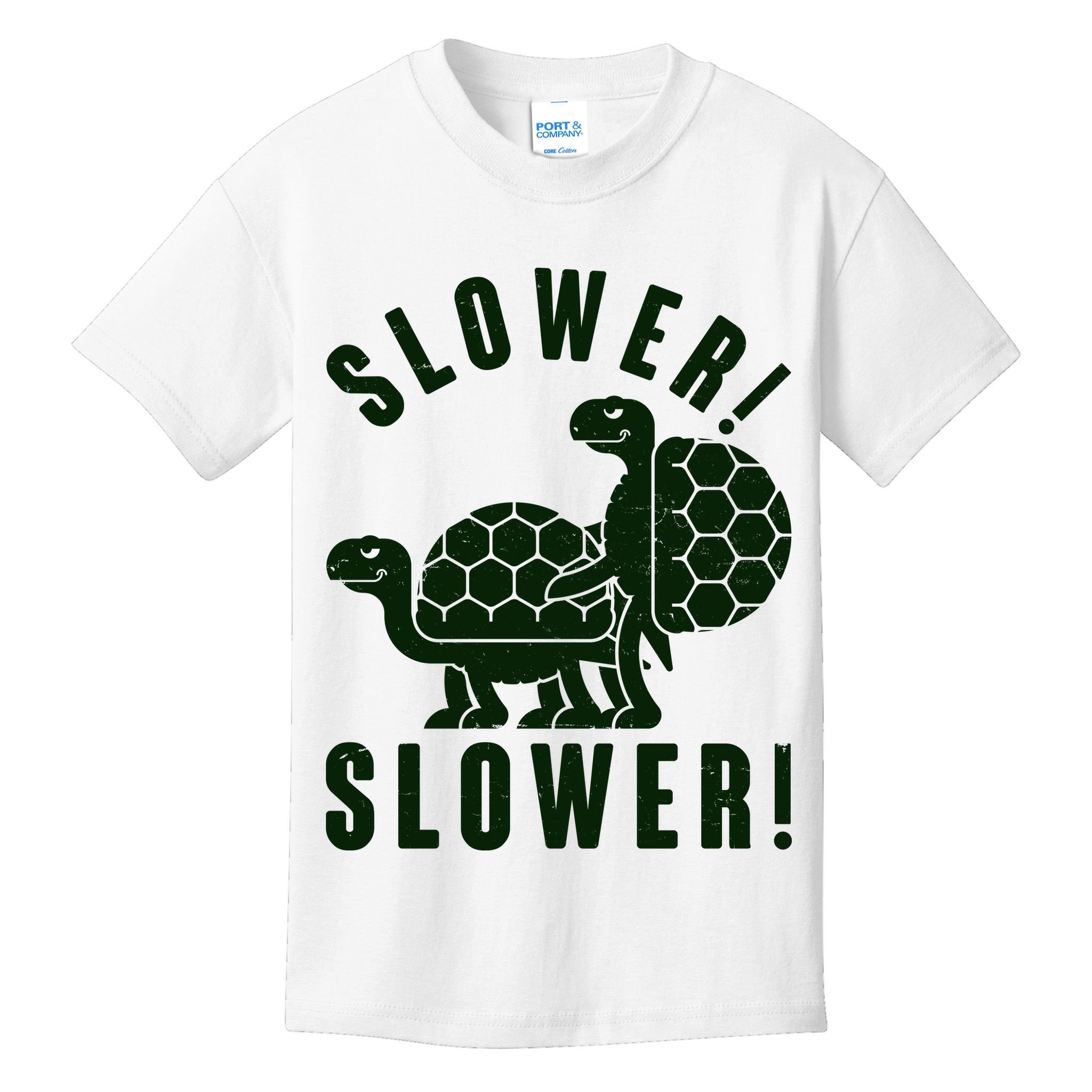 Funny Slower Slower Two Turtles Kids T-Shirt