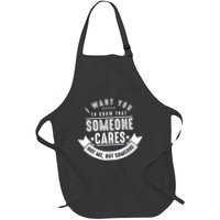 Funny Savage Sarcastic Someone Cares Not Me Apron