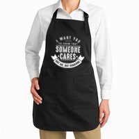 Funny Savage Sarcastic Someone Cares Not Me Apron