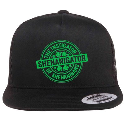 Funny Shenanigator St PatrickS Day Shenanigans Instigator Flatbill Hat