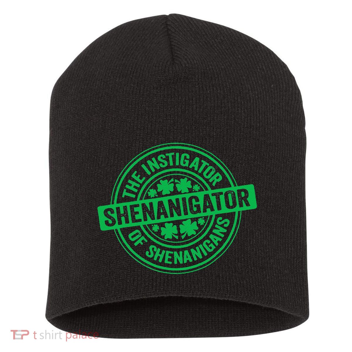 Funny Shenanigator St PatrickS Day Shenanigans Instigator Short Acrylic Beanie