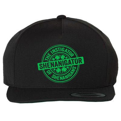 Funny Shenanigator St PatrickS Day Shenanigans Instigator Wool Snapback Cap